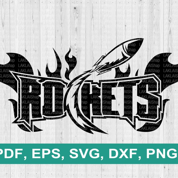 Rockets Flame svg, Rockets team svg, Rockets mascot svg, Rockets png, Rockets svg, Digital file Download, png, pdf, eps, dxf