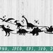 Christmas Dinosaur sleigh ride SVG, Boy's Xmas T-Rex svg, Dinosaur svg, Digital file Download, jpeg, png, dxf, eps, svg 