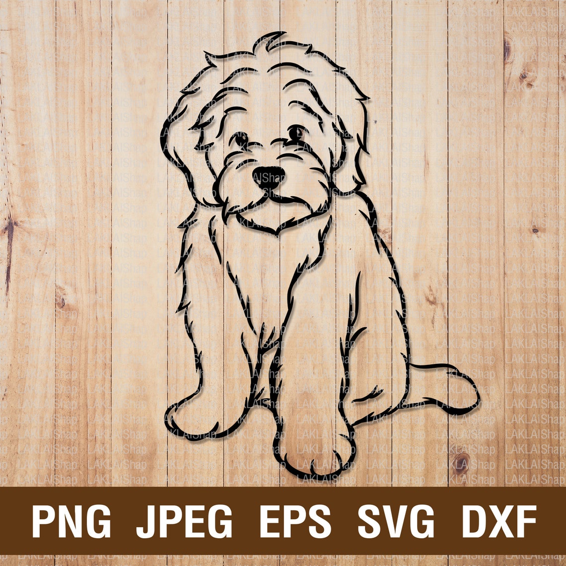 Cute Goldendoodle SVG Dog Silhouettes Dogs SVG Digital | Etsy