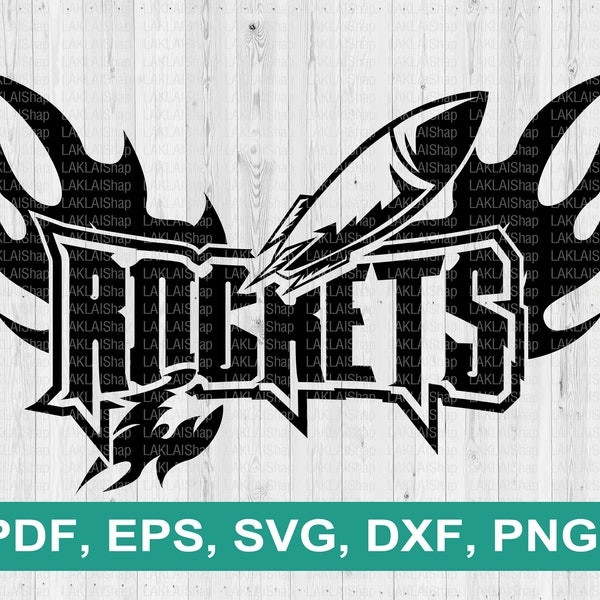 Rockets Flame team svg, Rockets team svg, Rockets svg, Rockets mascot svg, Rockets svg, Digital file Download, png, pdf, eps, dxf