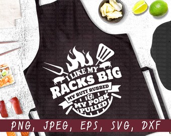 Funny BBQ Racks SVG, Grill Party Shirt Design (Digital File)