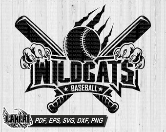 Wildcats baseball svg, Wildcat baseball team svg, Wildcats svg, School Spirit svg,School Pride Svg,Digital File Download, eps, png, dxf, pdf