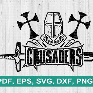 Crusaders Cross svg, Crusaders team svg, Crusaders mascot svg, Crusaders png, Digital file Download, png, eps, dxf, pdf