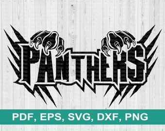 Panthers Claws svg, Panthers svg, School Spirit svg, Panthers svg, clipart sublimation, Cricut file, vector,Digital File, dxf, eps, png, pdf