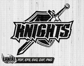 Knights Mascot SVG, School Spirit Design (Digital File)
