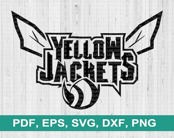 Yellow Jackets SVG, Hornets PNG, School Spirit Design (Digital File)