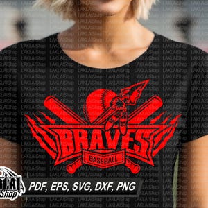 Braves Baseball Svg, Baseball Svg, Braves Mascot Svg, Braves Spirit Svg ...