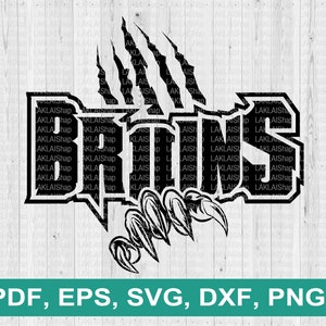 bruins claws svg, bruins svg, Bears svg, school spirit, Bears mascot svg, Digital File Download, pdf, eps, dxf, png