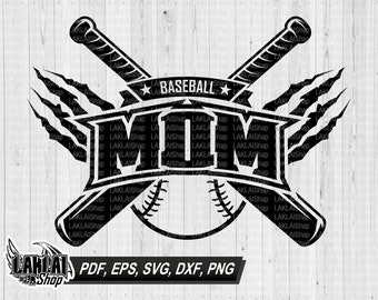 Baseball Mom SVG, Shirt Design (Digital File)
