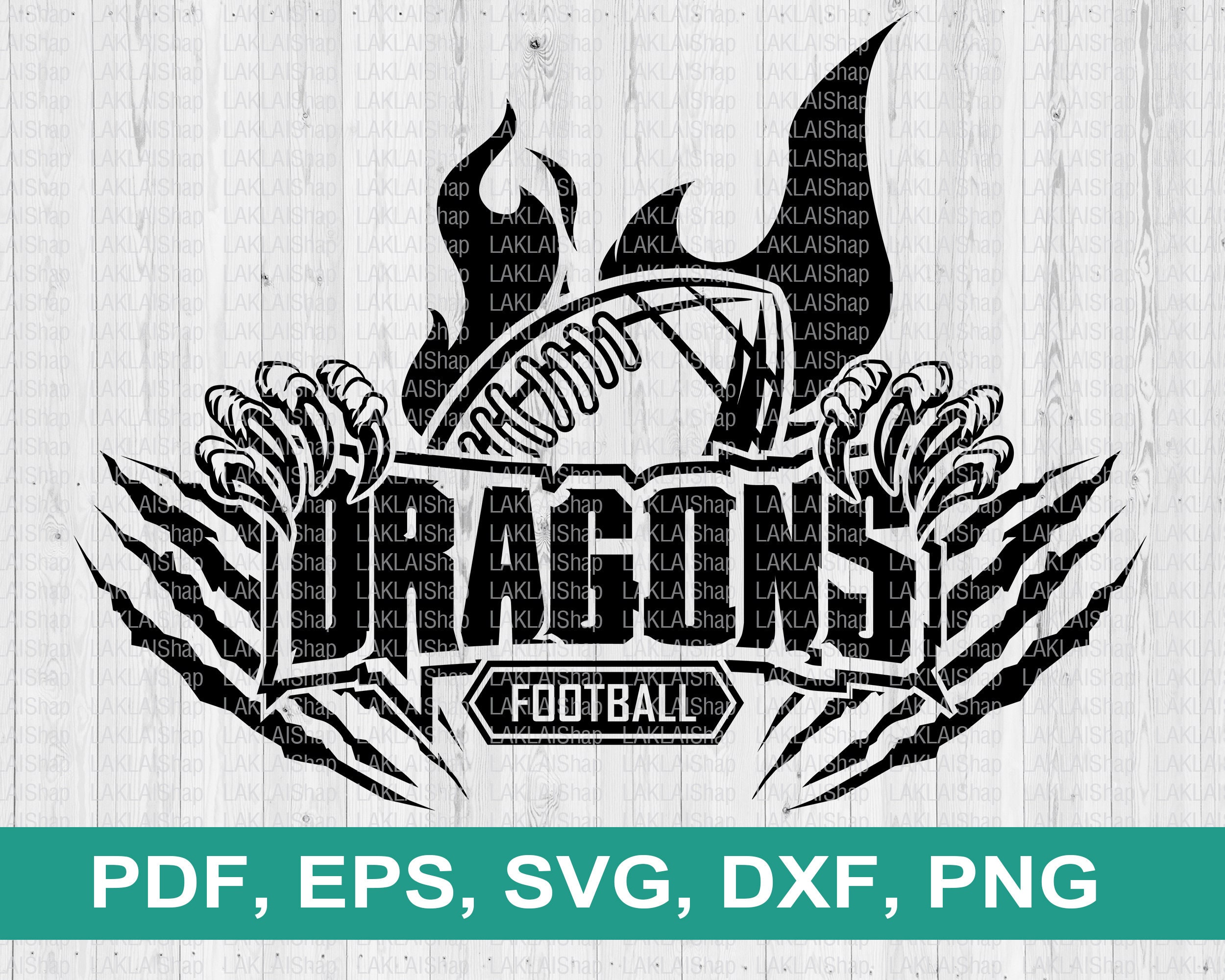 Dragons Claws Flame football svg, Dragons mascot svg, Dragons svg, Dragon team svg,  Cricut File, Digital File Download, pdf, png, eps, dxf