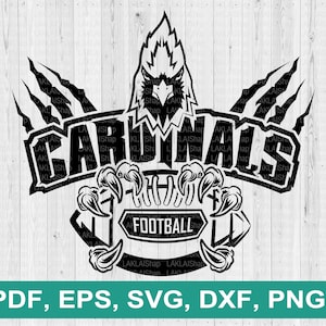 Cardinal claws football team svg, football svg, Cardinals svg, Cardinals spirit svg, Cricut File, Digital File Download,  pdf, png, eps, dxf