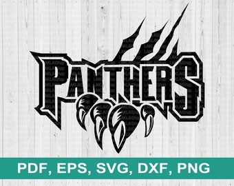 Panther Claws SVG, Cut File, Vector Graphics (Digital File)