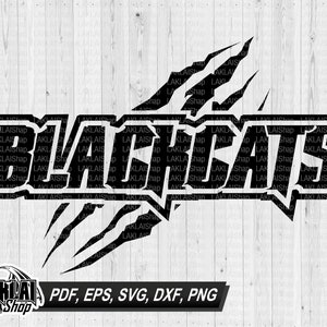 BlackCats Spirit svg, Blackcats svg, Blackcats School svg, School Spirit svg, Digital File Download