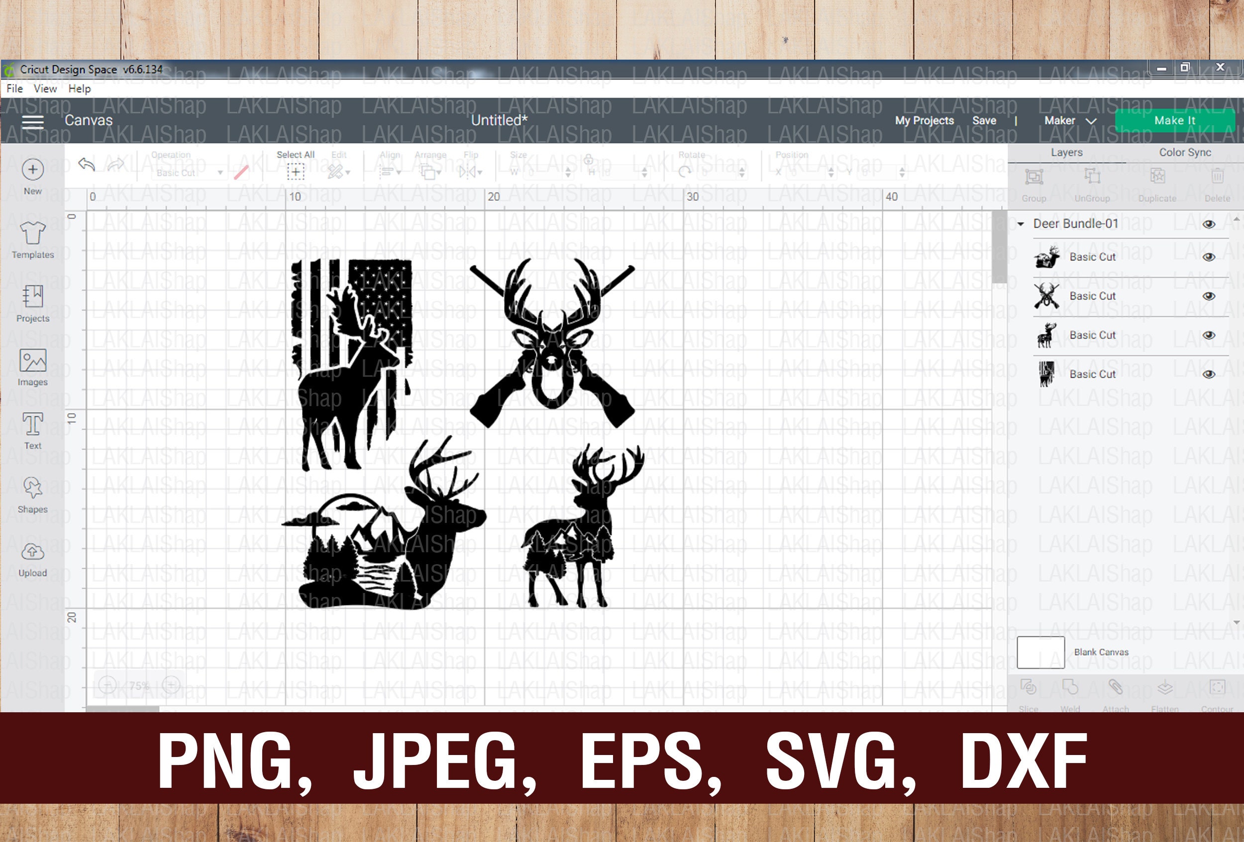 Deer Bundle Svg Deer Svg Mountains Svg Camping Svg Nature | Etsy