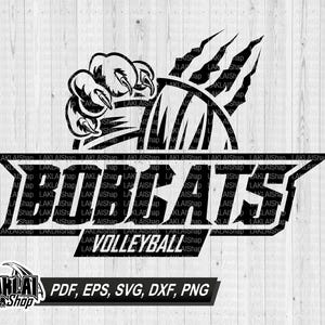 Bobcats Volleyball svg, Volleyball svg, Volleyball Team, Bobcats School, Silhouette, Cricut Files, Digital File Download, png, pdf, dxf, eps