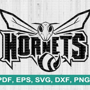 Hornets Team svg, Hornet svg, Hornets png, School Spirit, SVG für Cricut oder Silhouette, digitaler Datei Download, dxf, png, pdf, eps
