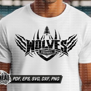 Wolves Football Svg Pattern Wolves Football Team Svg, Football Svg, Wolves Svg, Wolf Football Svg ...