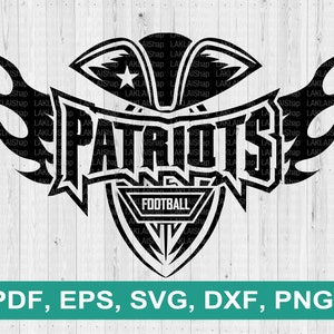 Patriots Football svg, Patriots mascot svg, Patriots png, Patriots school spirit svg, Digital file Download, png, dxf. eps, pdf