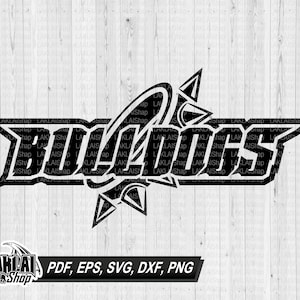 Bulldogs logo svg, Bulldogs svg, Bulldogs png, School Spirit svg, Digital File Download, png, eps, pdf, dxf