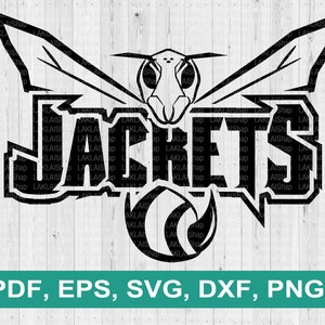 Jacket svg, Yellow Jackets svg, Jackets, school pride mascot, cut file, Digital file download, eps, pdf, png, dxf