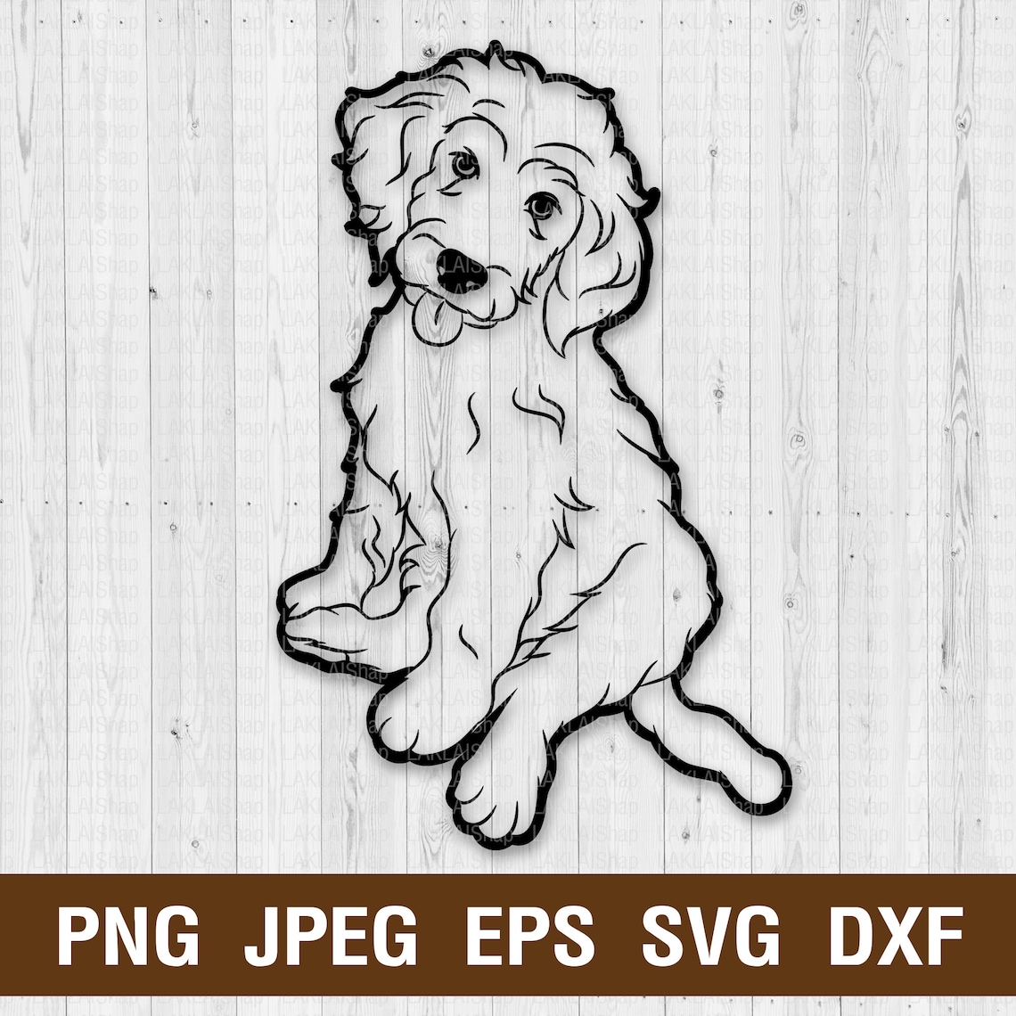 Goldendoodle SVG Dog Silhouettes Dogs SVG Digital Vector | Etsy