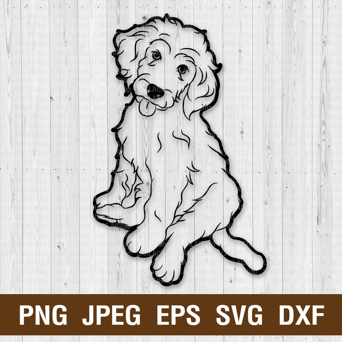 Goldendoodle SVG Dog Silhouettes Dogs SVG Digital Vector | Etsy