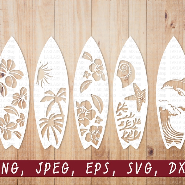 Surfplank SVG, surfplank, Aloha SVG, zomer, strand, surfen, sport, SVG voor cricut en silhouet, bundel SVG