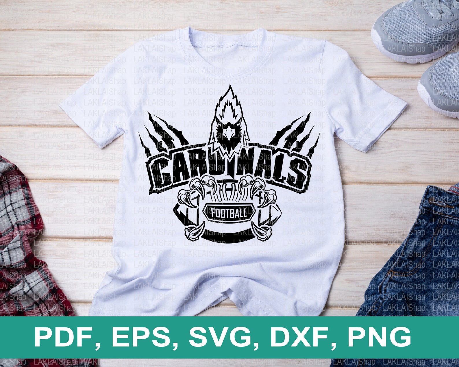 Cardinal Claws Football Team SVG, Cardinals Spirit (digital File) - Etsy
