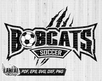 Equipo de fútbol Bobcats (svg, png, pdf, eps, dxf) (Descarga digital)