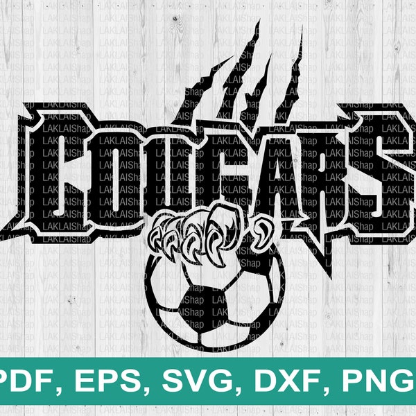 Cougars football team svg, Cougars svg, Cougar football svg, Cougar mascot svg, Digital file Download, png, dxf, eps, pdf
