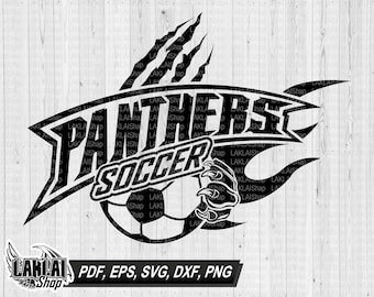 Panthers Claws fotbollssvg, Panther fotbollssvg, Pantherssvg, Sportsvg, Skolandasvg, Fotbollssvg, Digital filnedladdning, dxf, eps, png, pdf
