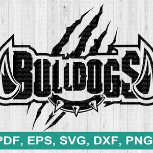 Bulldogs Teams svg, Bulldogs svg, Bulldogs png, School Spirit svg, Digital File Download, png, eps, pdf, dxf