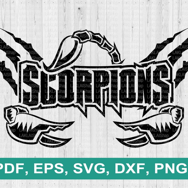 Scopions logo svg, Scorpions svg , Scorpions mascot svg, school spirit svg, Cricut file, Digital file Download, png, dxf, eps, pdf