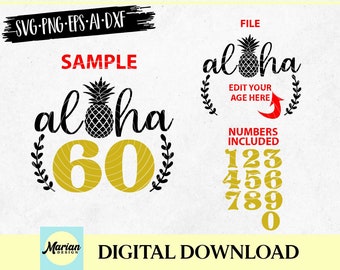 Download Luau Birthday Svg Etsy