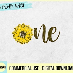 Primer cumpleaños de girasol. primer cumpleaños svg, primer cumpleaños girasol, girasol svg, tema de cumpleaños de girasol, un svg