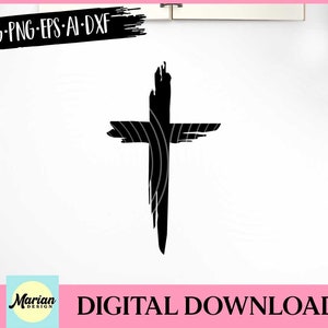 Cross SVG, Cross svg file, cross cut file, Christian Cross svg, distressed cross svg, cross clipart, cricut file, svg file, silhouette file