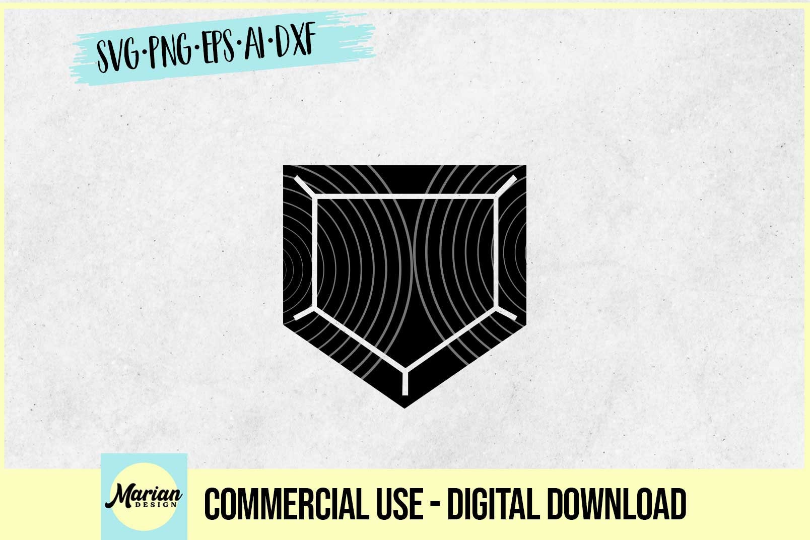 Baseball Home Plate svg baseball home plate cut file | Etsy