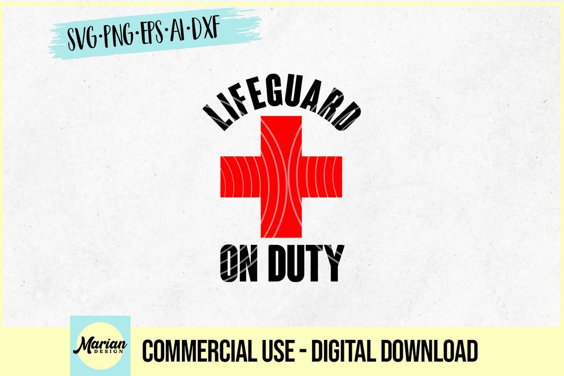 Lifeguard on Duty Svg Lifeguard Svg - Etsy