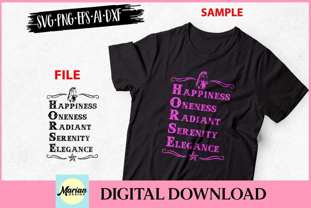 Horse Acronym Svg Horse Abbreviation Svg Horse Svg Horse Etsy