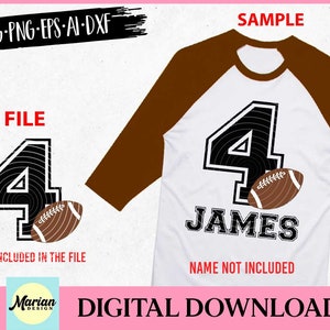 4. Geburtstag Fußball svg, 4 Jahre alt, Geburtstags svg, Geburtstags svg-Datei, Fußball, Fußball svg, Fußballgeburtstag, Fußball Clipart, Tshirt