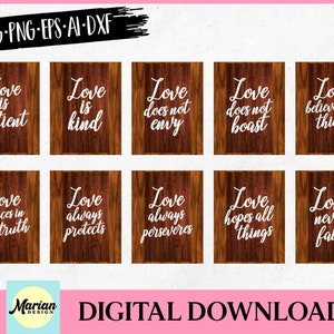 Aisle Cards SVG Bundle, aisle card svg, wedding aisle card, wedding, wedding svg, wedding cut file, love is patient svg, love is kind svg
