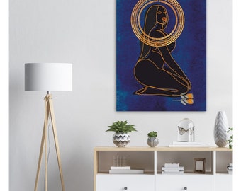 Black Woman Art Print: Melanin Queen Poster (Unframed)