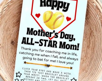 Softball MOM Mother's Day, All Star Softball Mom, Softball Mothers Day, Softball