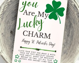 Shamrock Wish Bracelet: St. Patrick's Day Party Favor