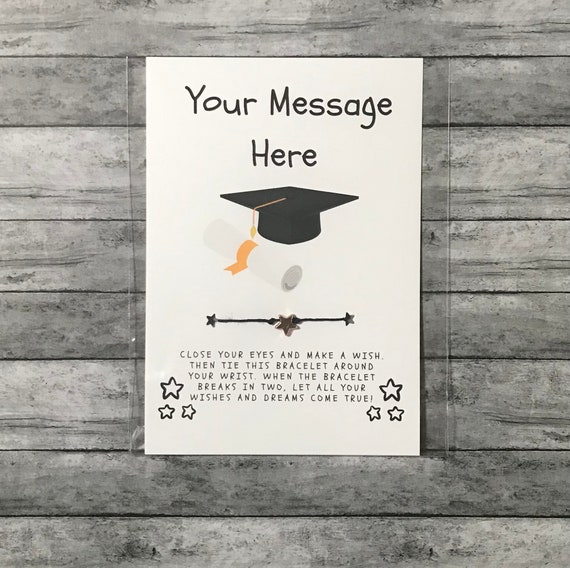 Graduation wish bracelet clearance