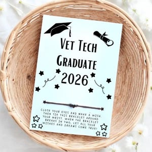 Vet Tech Graduate, Vet Tech Graduate 2026, 2026 Graduation, Vet Tech Graduation Card, Vet Tech Gradation Gift, Graduation Card