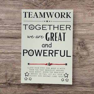 Inspirational Team, Team Gifts, Best Team Ever Gift, Team Appreciation, Employee Appreciation Gifts, Team Bracelet, Team Wish Bracelet