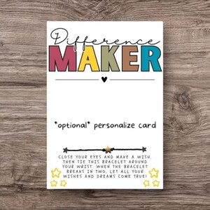 Difference Maker Gift, Difference Maker Card, Teacher Gift, Office Team Gift, Employee Gift, Volunteer Gift, Thank You Card, Team Thank You
