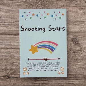 Star Wish Bracelet: Hemp Cord Friendship Gift with Personalized Card