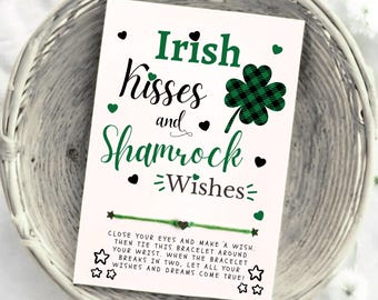 Shamrock Wish Bracelet: St. Patrick's Day Party Favor